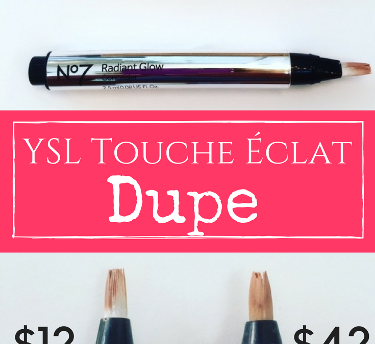 Drugstore Dupe for YSL Touche Eclat Randiant Touch No7 Radiant Glow Concealer Review